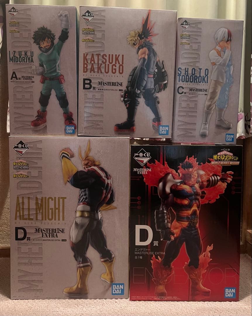 一番くじ 僕のヒーローアカデミア ヒロアカ　未開封品 5種セット　まとめ売り