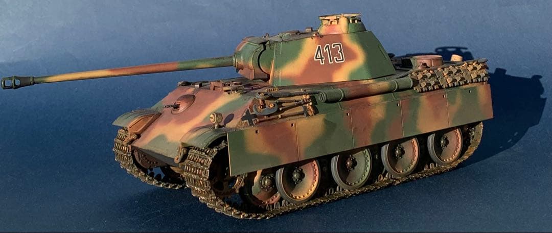 タミヤ マスターワークコレクション パンサー 重量感塗装追加 完成品
