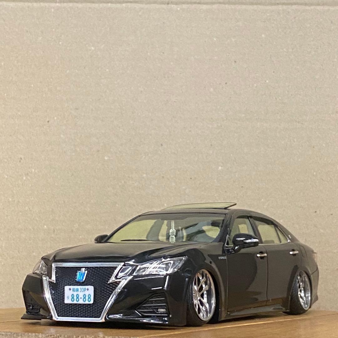 プラモデル完成品　アオシマ 1/24 214クラウンアスリート後期