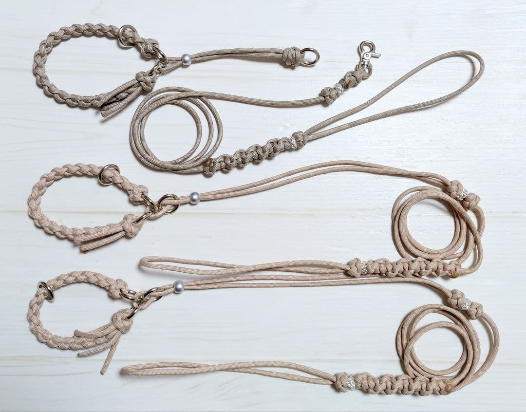 首輪一体型✰パラコードリード　a.m