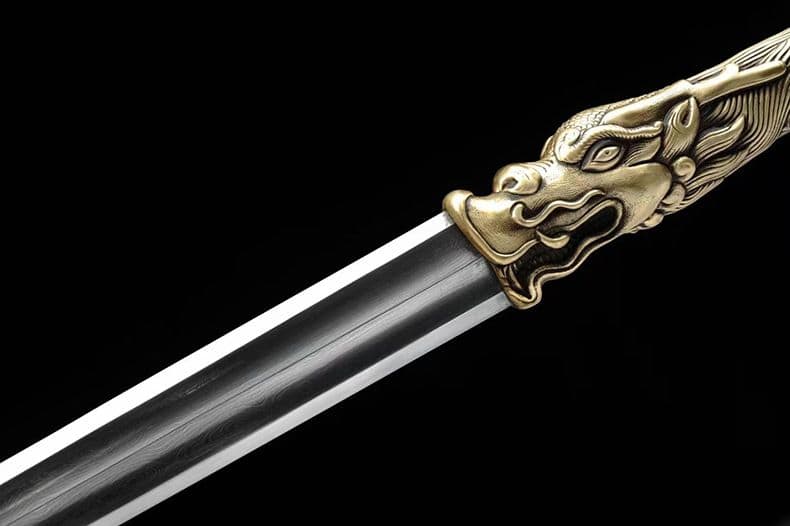 ドラゴンの刃  古兵器 武具 刀装具 日本刀 模造刀 居合刀  ダイヤモンドきね