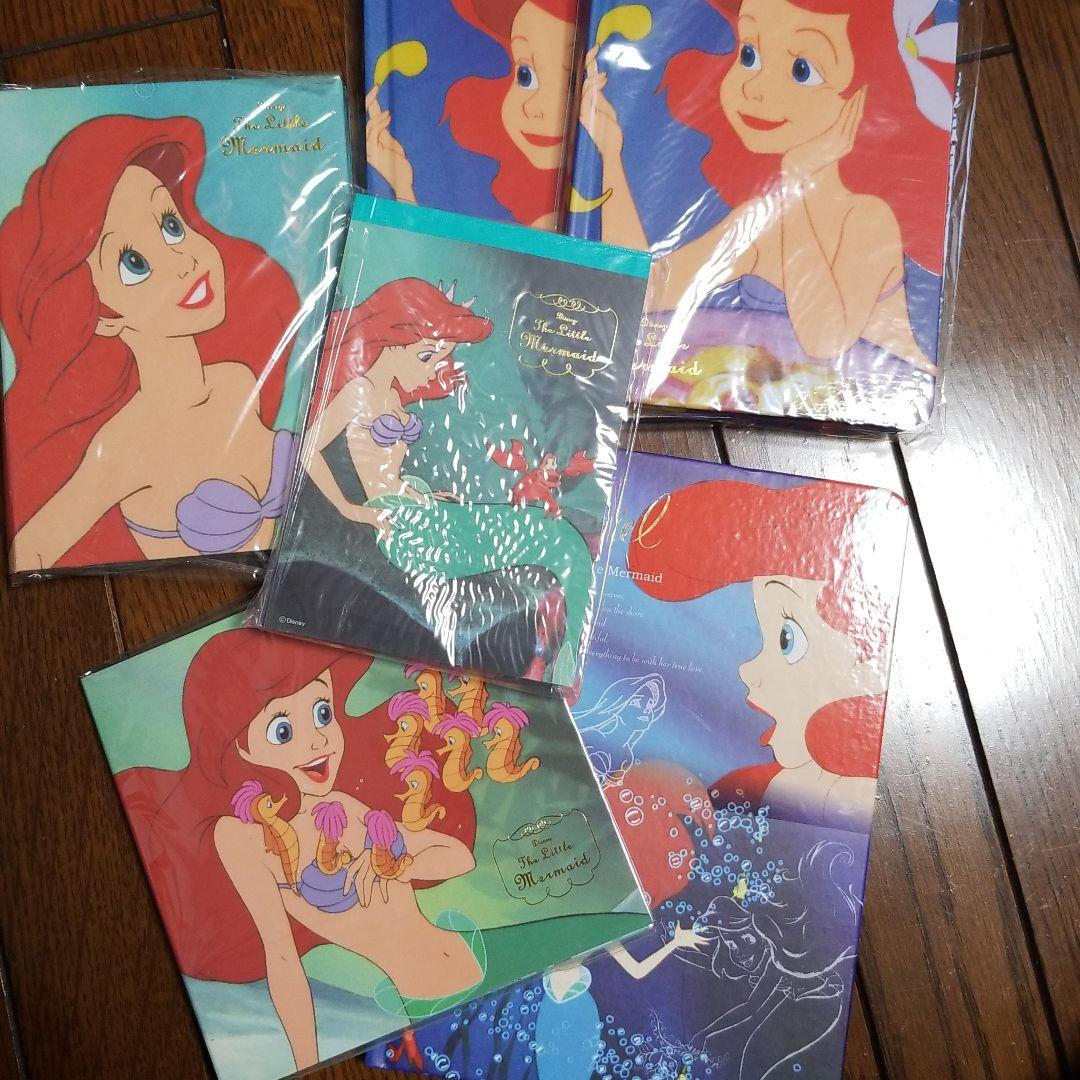【バラ売り可】ディズニー　アリエル　ノート　レターセット　ふせん