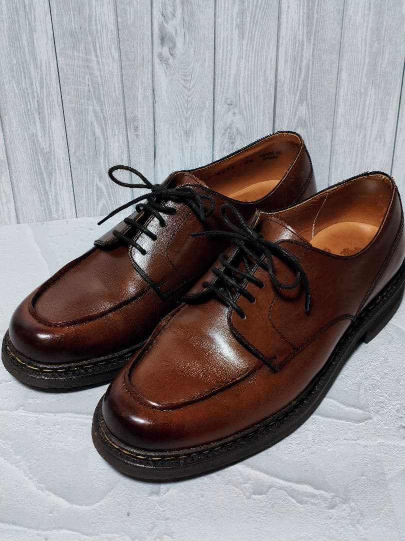 Berwick1707 Uチップ ブラウン カジュアル 革靴 モカシン