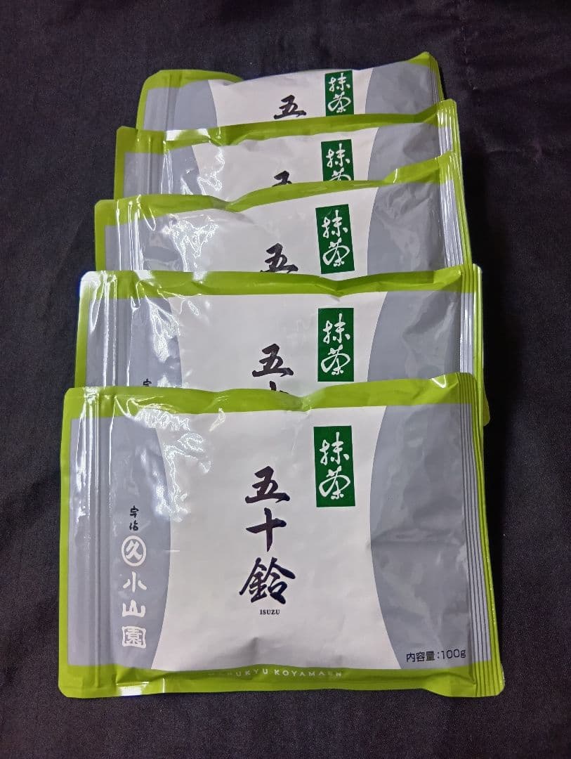 抹茶五十鈴１００㌘５袋宇治丸久小山園