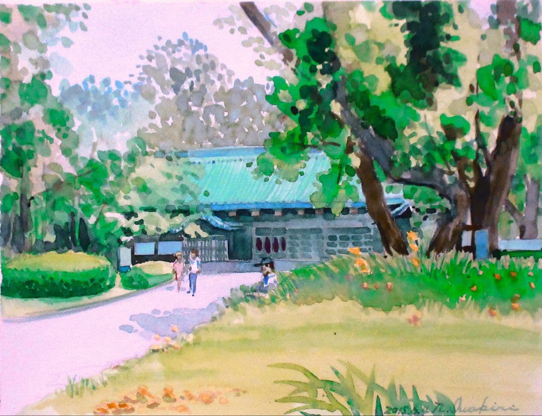 水彩画 風景画 F6サイズ 原画