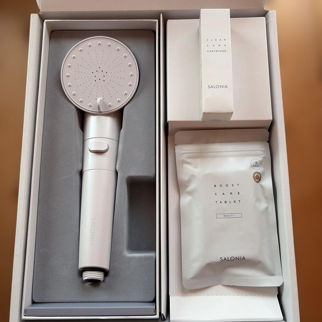 SALONIA シャワーヘッド ボディケアタブレット付き