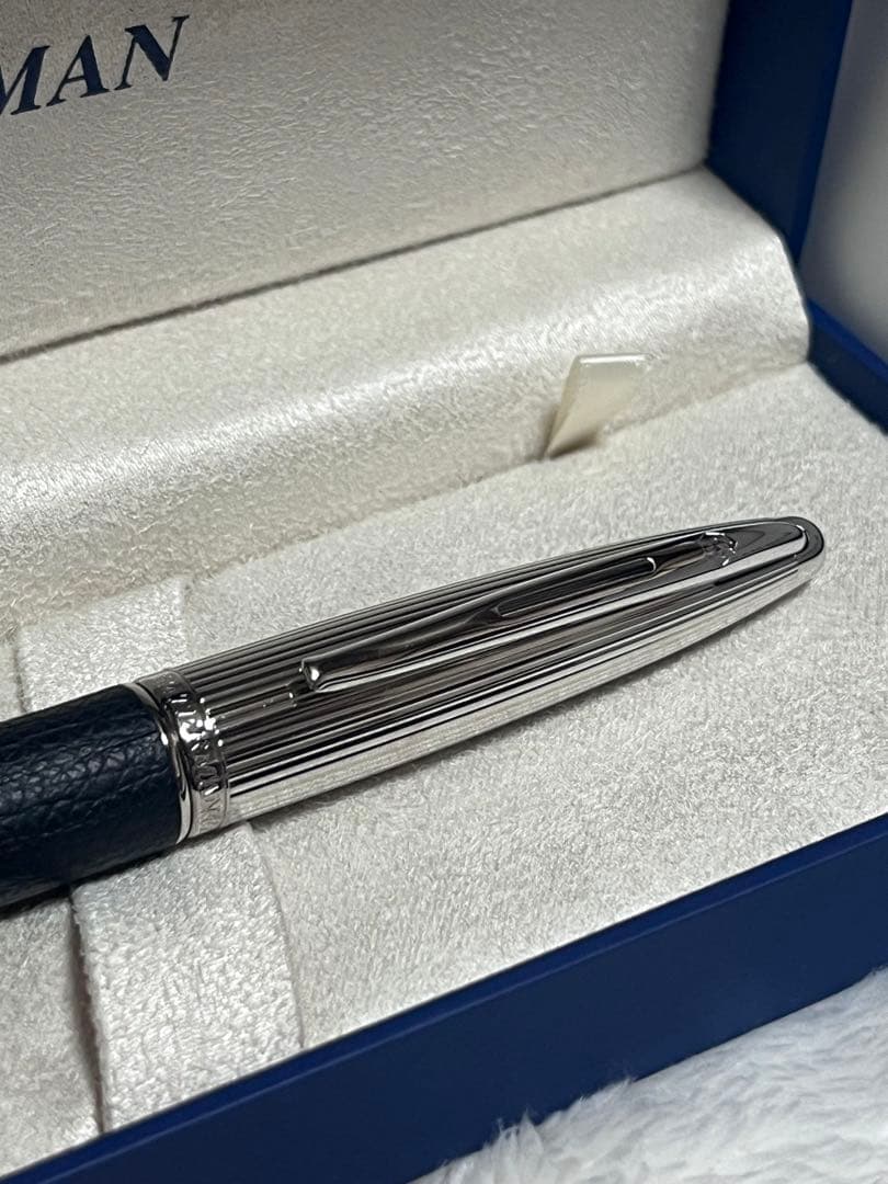 ☆廃番 新品未使用 ウォーターマン ブラックレザーCT SE ボールペン☆