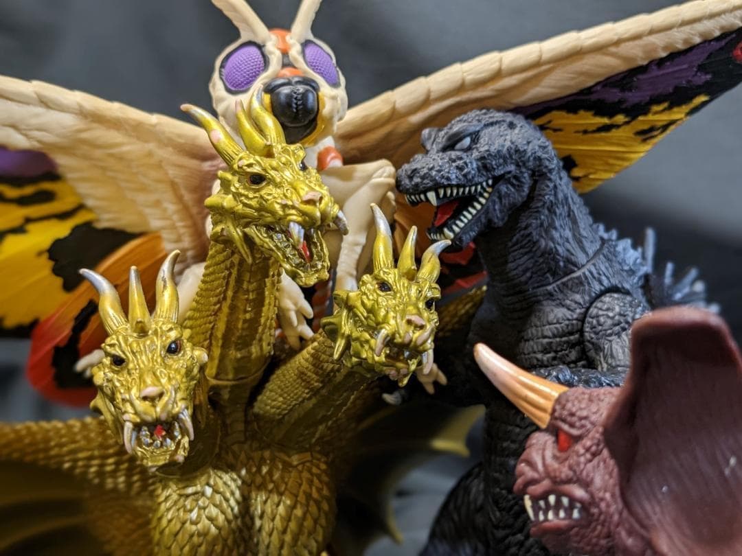 ＧＭＫ大怪獣総攻撃 ゴジラ×モスラ×キングギドラ×バラゴン（バンダイ）４体セット