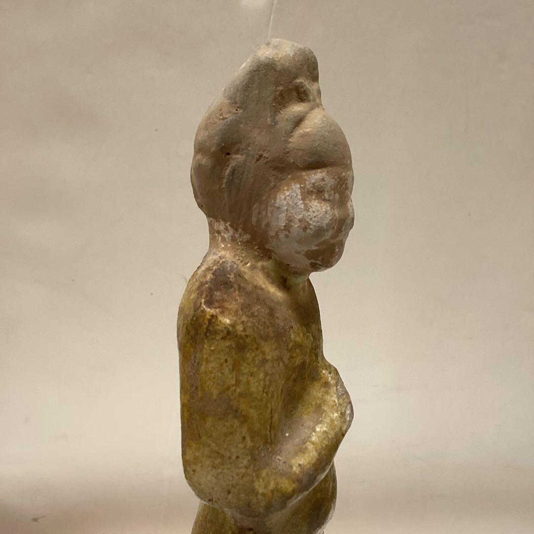 古代中国加彩佣(遼時代の兵士の像です)