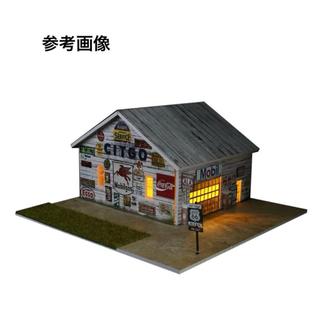 1/64 ガレージ　倉庫　アメリカ　模型　moreartホットウィール　115