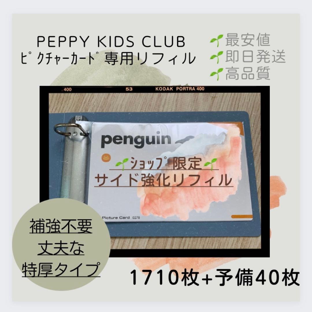 ◎最安値！ ペッピーキッズ ピクチャーカード 収納袋 補強不要タイプ リフィル