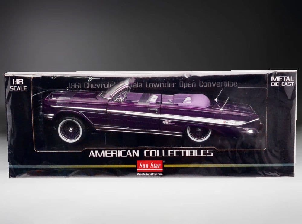 1961 シボレー・インパラ・コンバーチブル・ローライダー　(パープル)