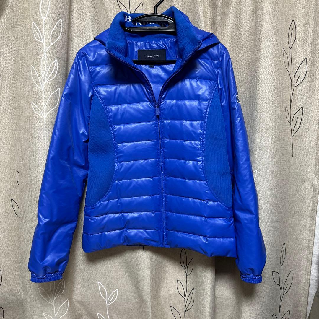 BURBERRY GOLF フード付きジャケット Sサイズ　ダウン　ブルー