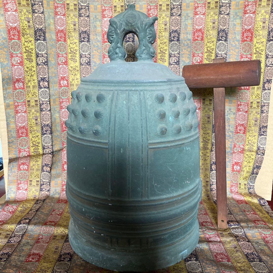 //eyeknow 74// 吊鐘 青銅半鐘 高さ40.7cm幅24￼cm