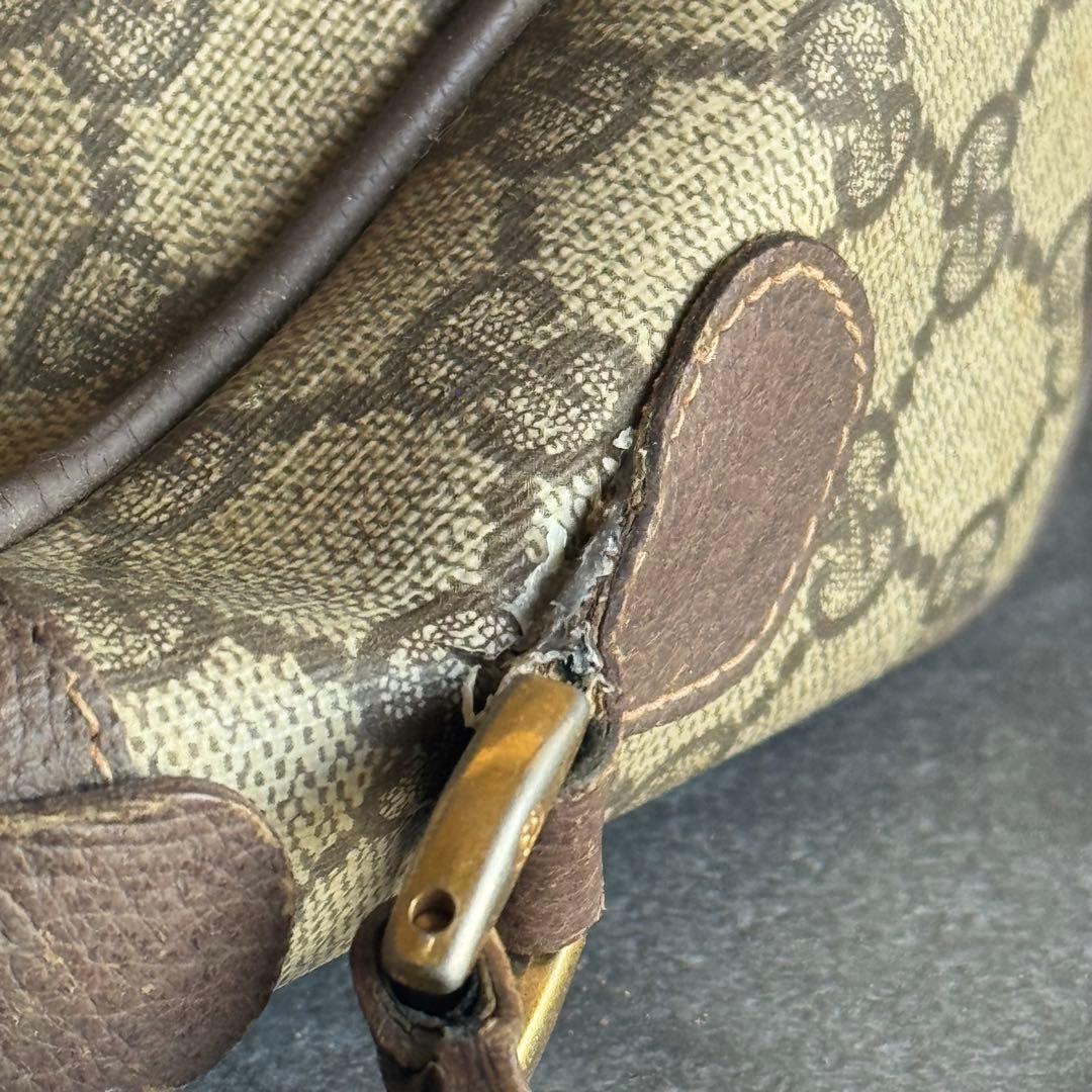 ⭐️グッチ⭐️オールドグッチ シェリーライン GGプラス ショルダーバッグ ブラウン