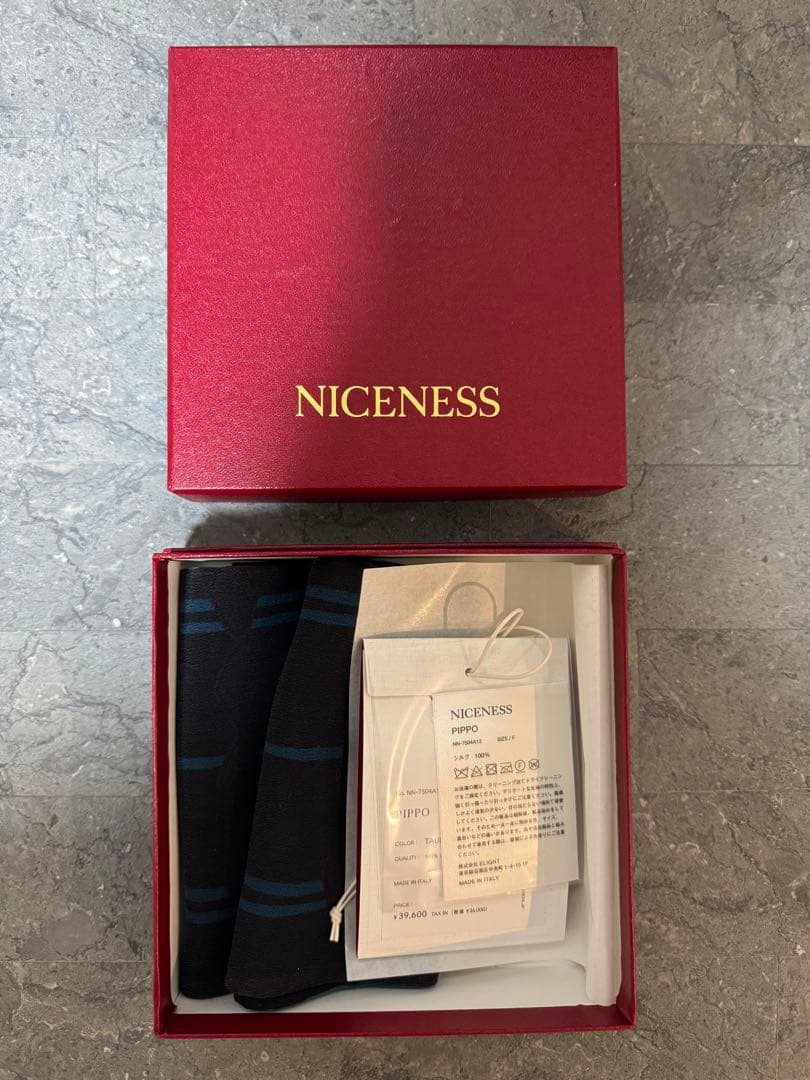 新品 NICENESS × FRATELLI LUIGI PIPPO スカーフ