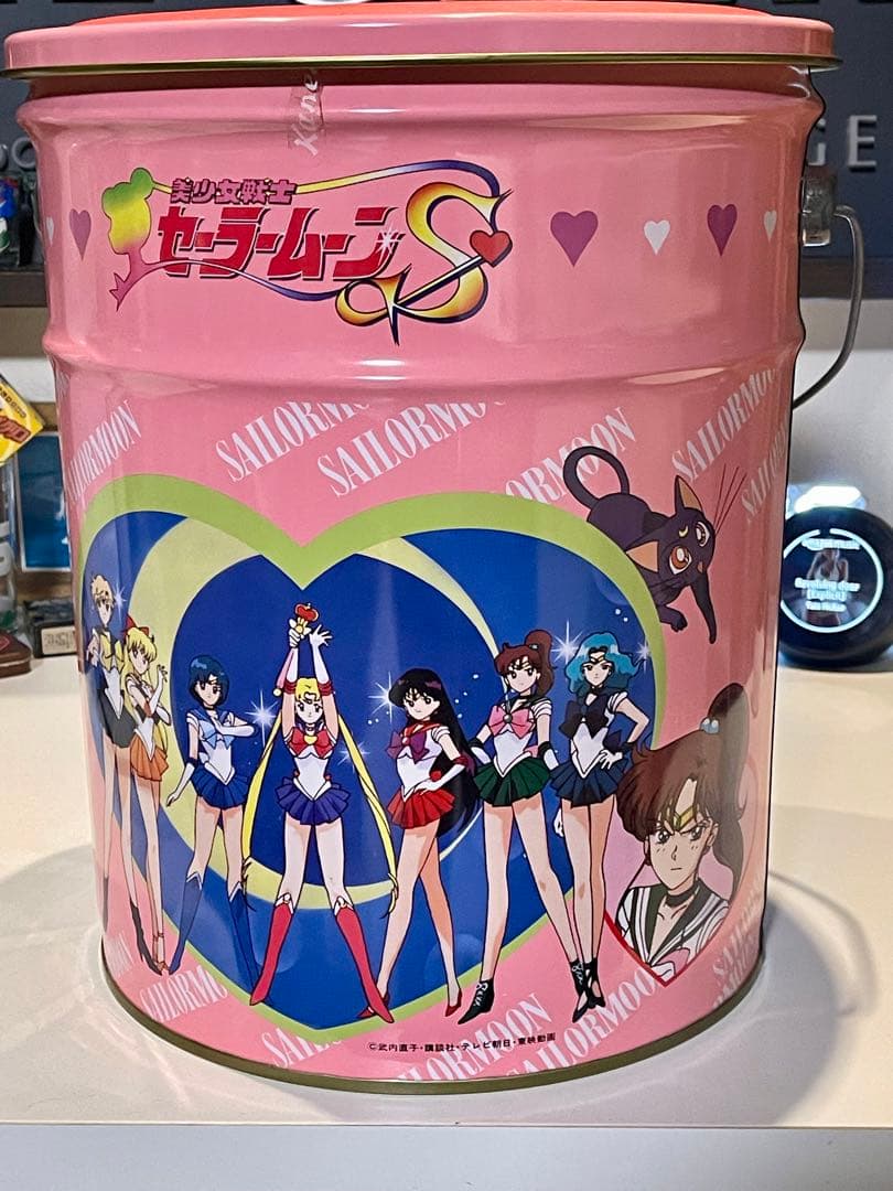 美少女戦士 セーラームーンS ペール缶 ドラム缶 スチール缶 昭和 レトロ 美品