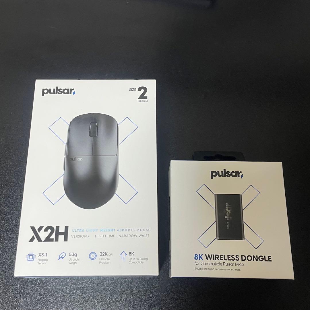 【美品】 Pulsar X2H v3 Medium Black 8Kドングル付