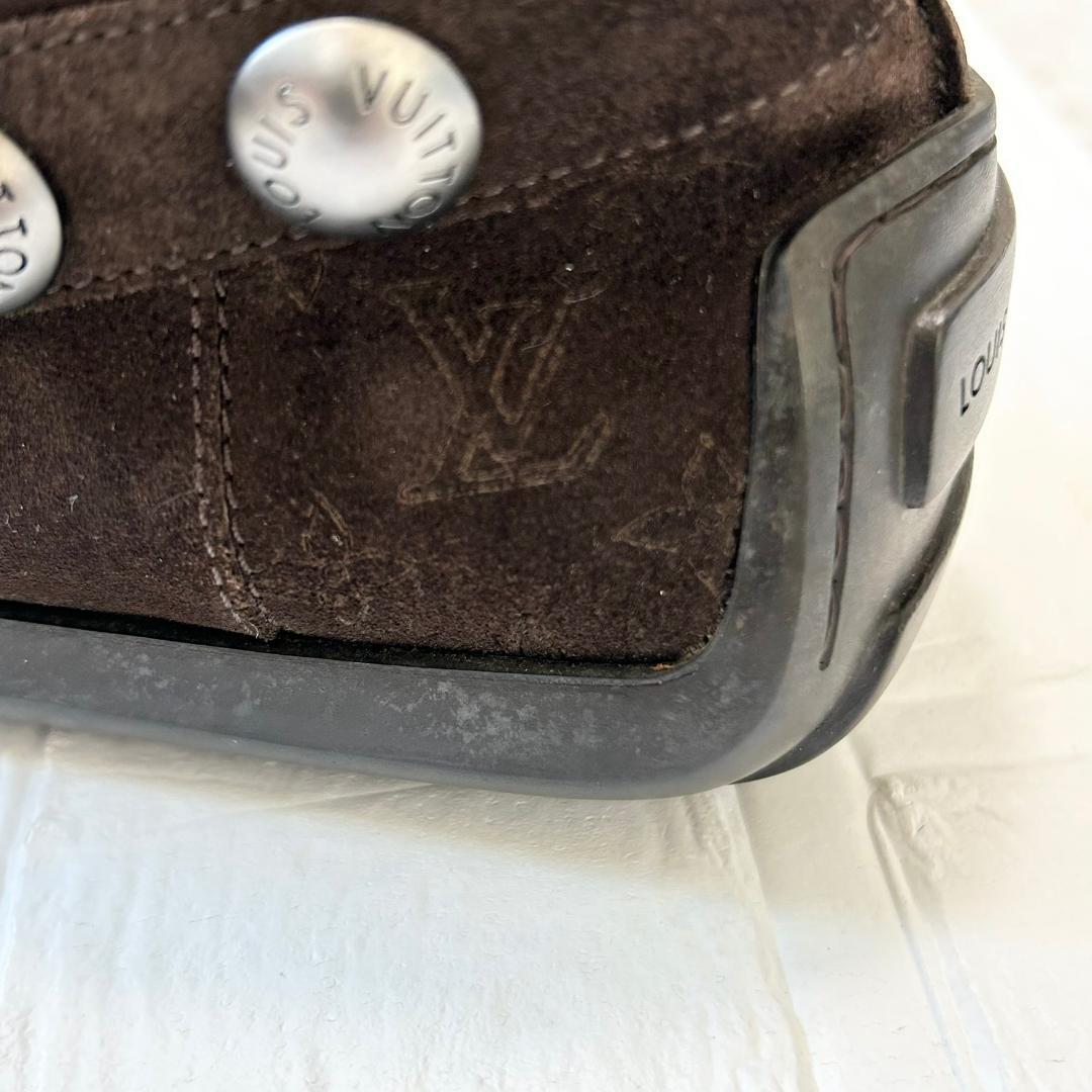 良品　ルイヴィトン　モノグラム　ドライビングシューズ　26.5 ローファー