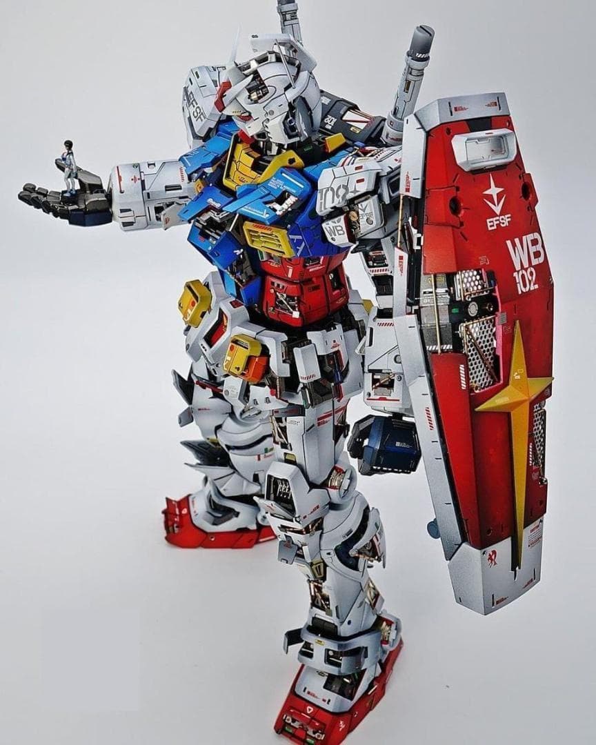 イイネ不要　1/60　RX-78-2 ガンダム LED付き　海外製