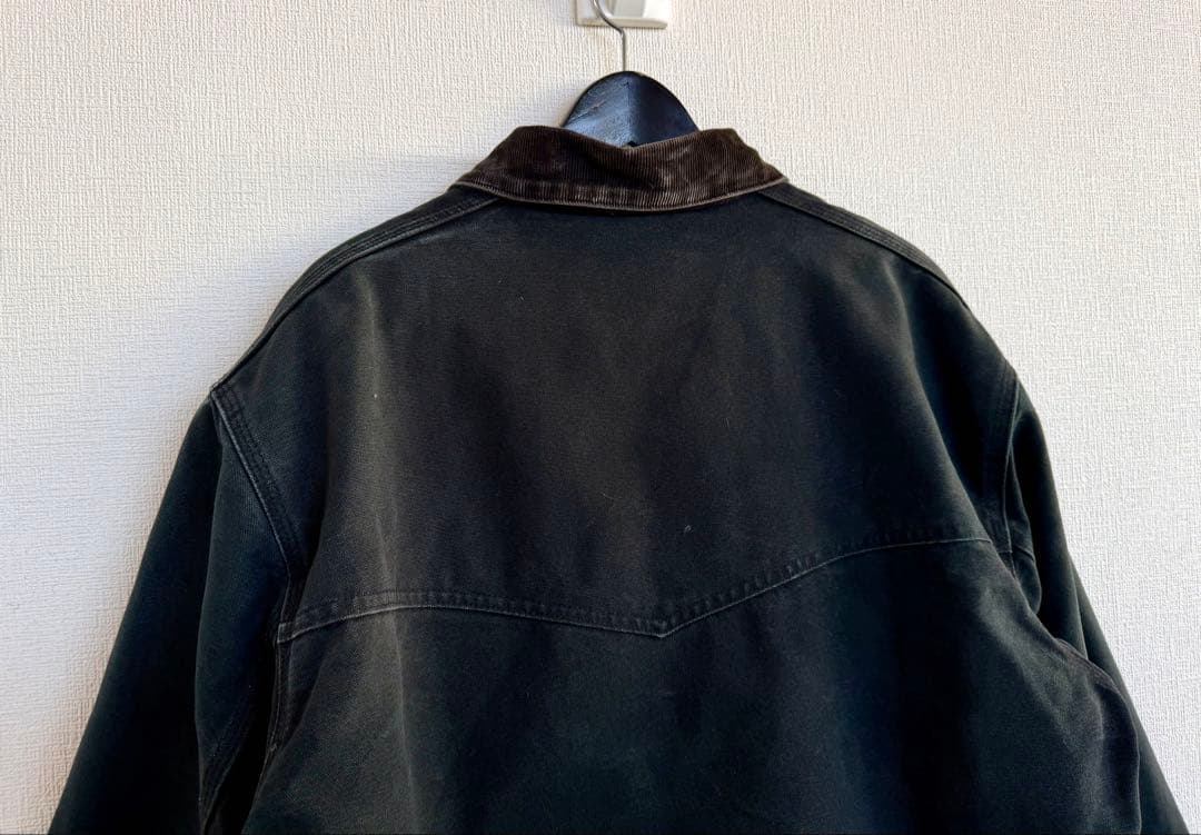 超超スペシャル アメリカ製 カーハート サンタフェジャケット L ブラック 黒