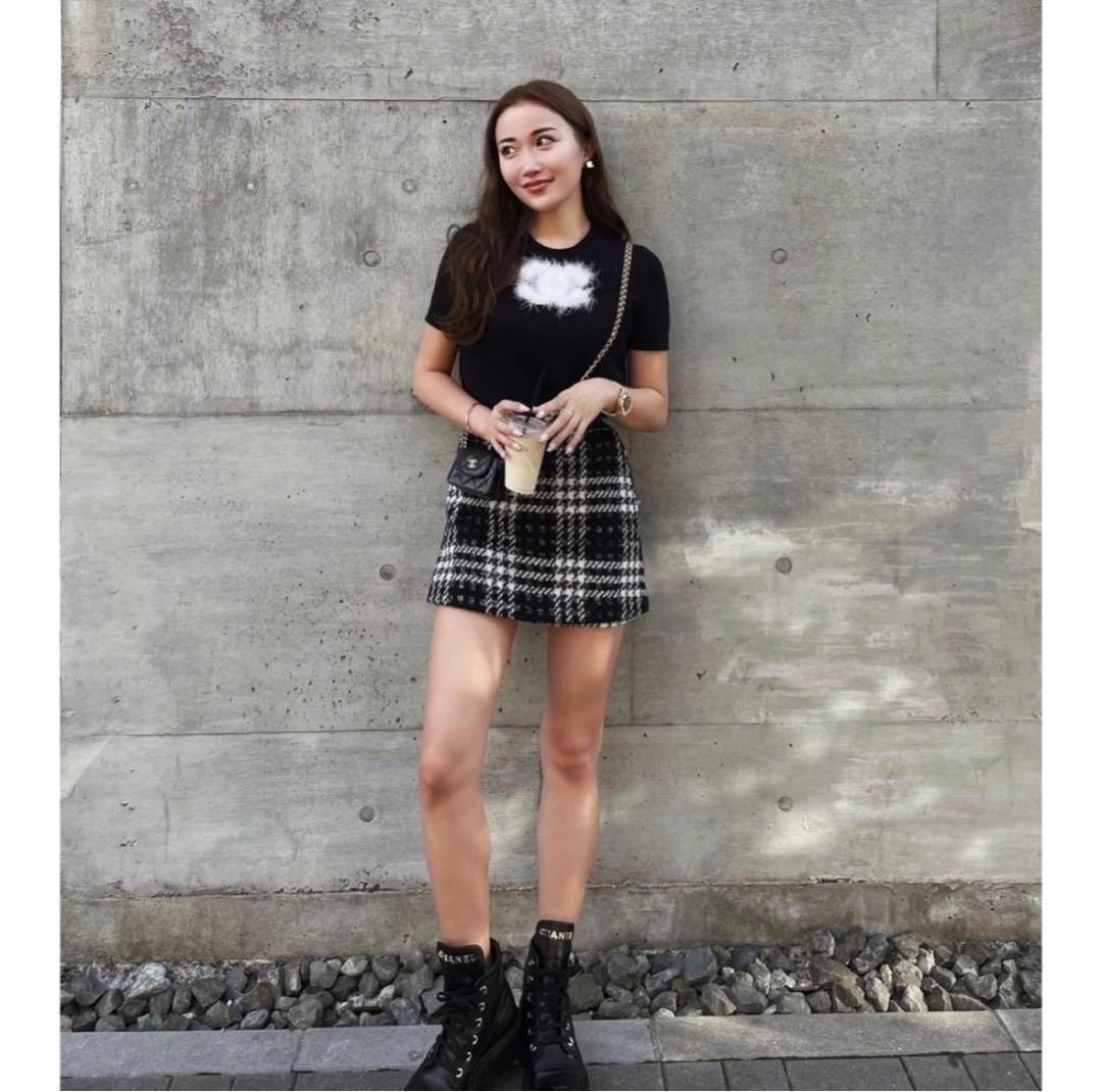 美品❤️shellerシェリエJewelツイードキュロット