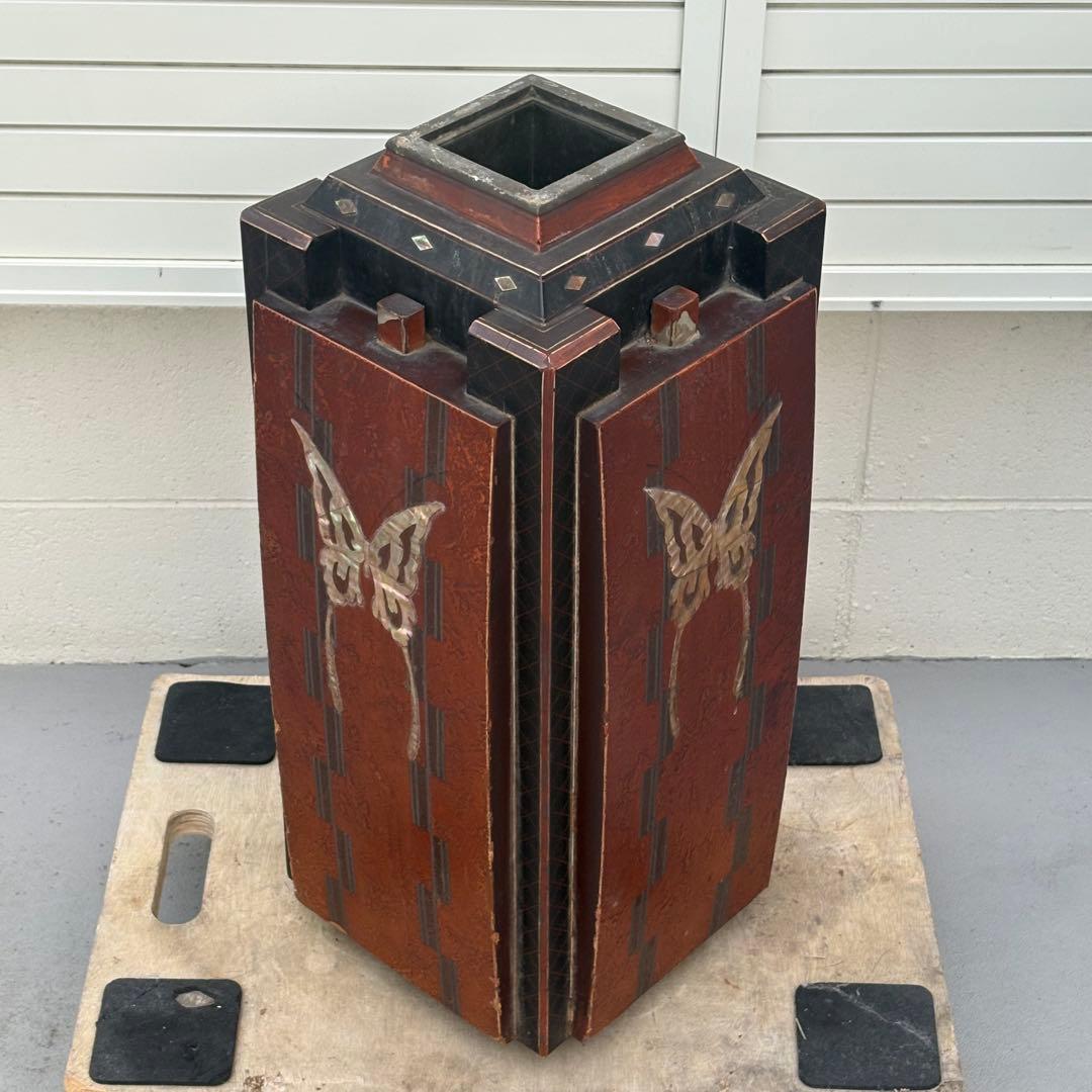 里帰り■江戸時代 蒔絵螺鈿花入