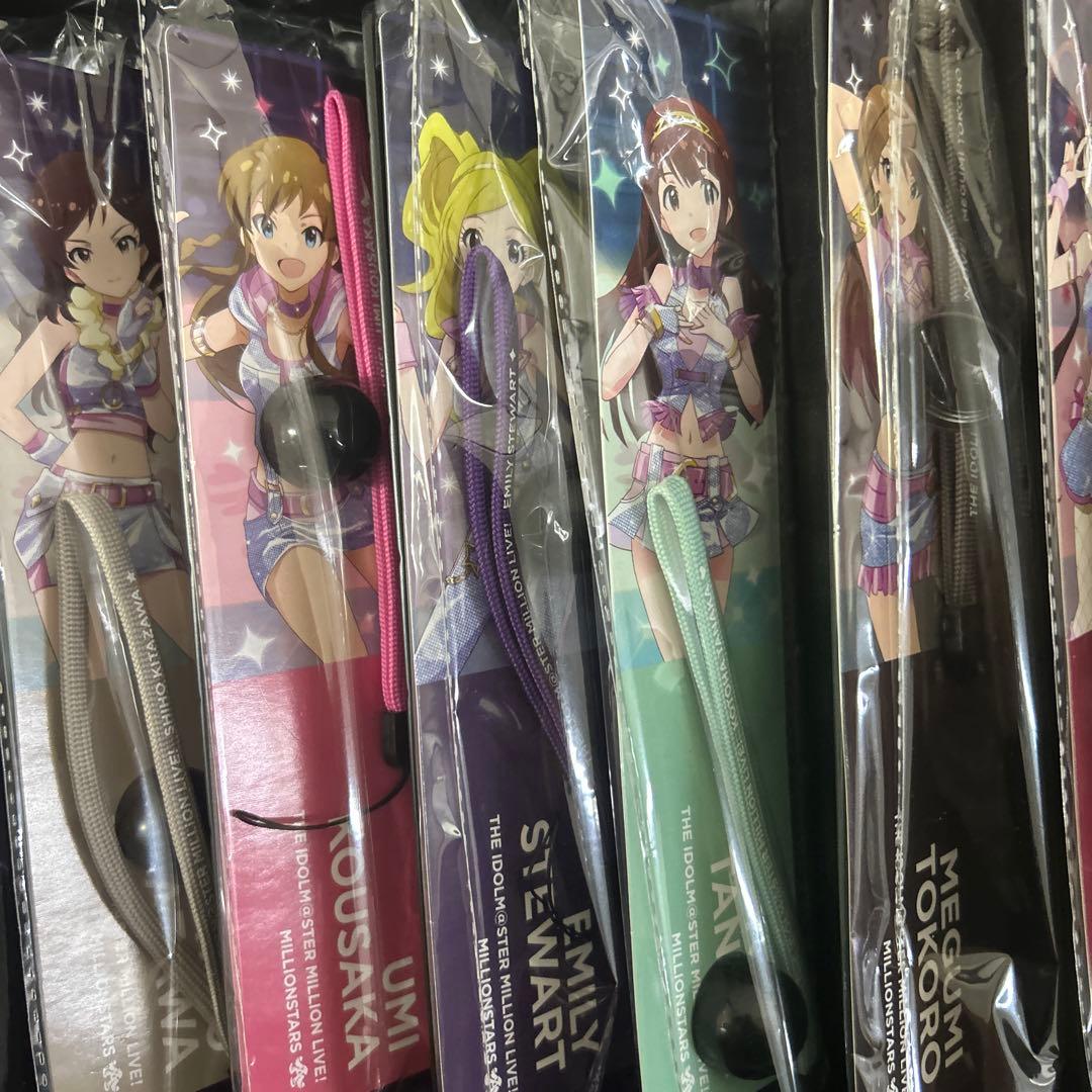 アイドルマスター 公式コンサートライト　ストラップ　セット　サイリウム　アイドル