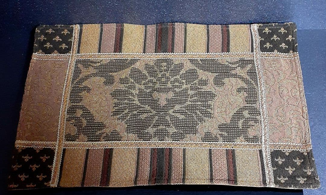 フランス製　ゴブラン織り　幾何学文様　タペストリー　ランチョウマット2点(2枚)