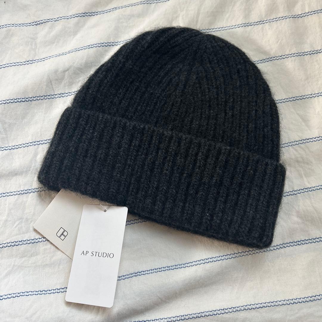 新品　ap studio Knitcap ニットキャップ　グレー　ウール