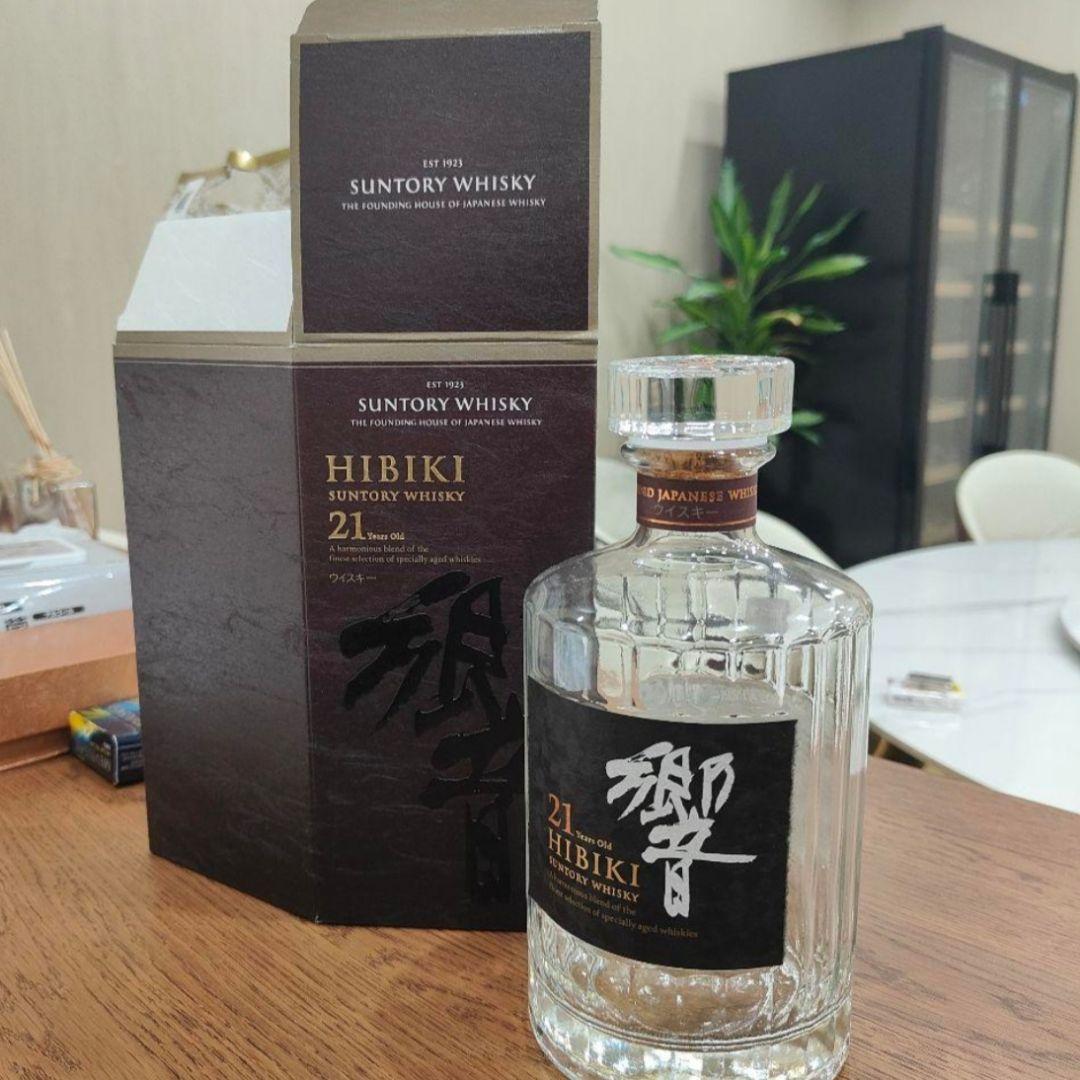 Hibiki 21年 ウイスキー空ボトル箱付き 6個セット
