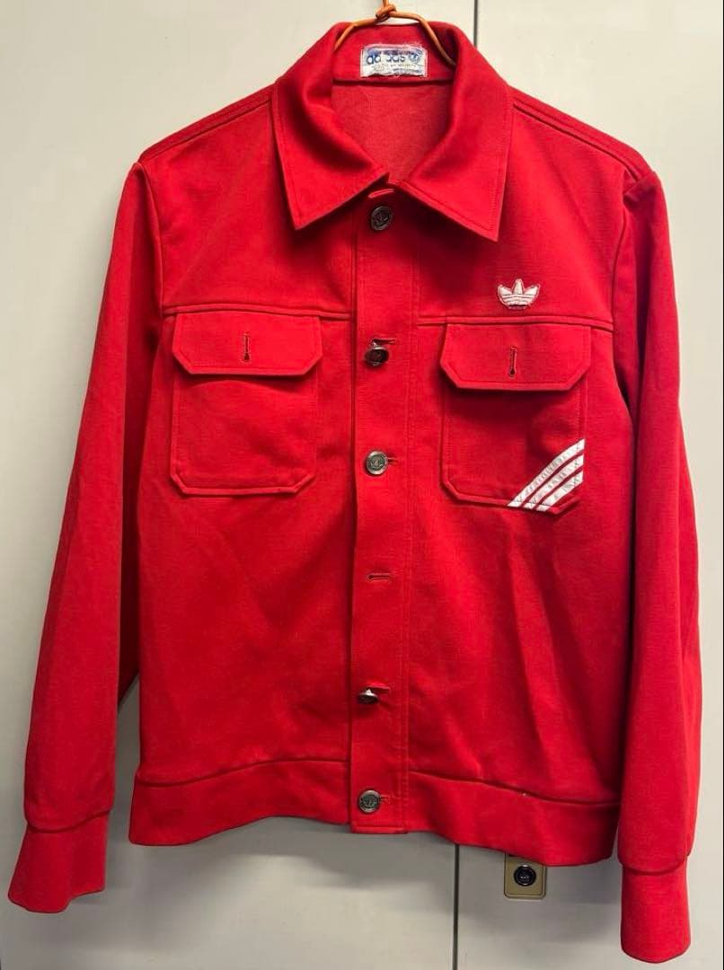 70s adidas ヴィンテージ メタルボタン トラック ジャケットジャージ