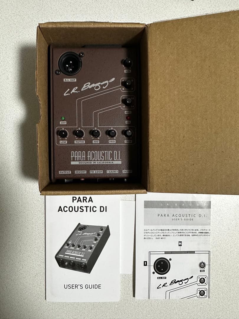 配信機器・PA機器・レコーディング機器 L.R. Bagg PARA ACOUSTIC DI