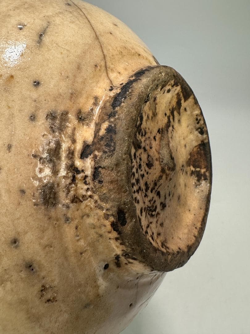 朝鮮古美術　18世紀頃　李朝時代　李朝　白磁　徳利　白磁壺　酒壺　韓国美術古陶磁