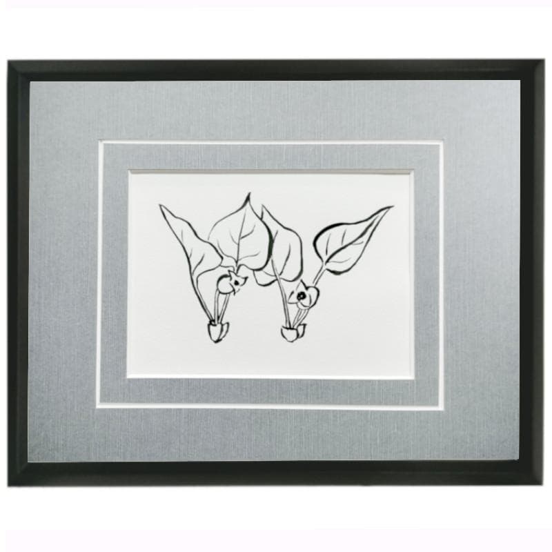 ☆坂本直行☆「 カンアオイ」筆書き　インチサイズ　未使用！