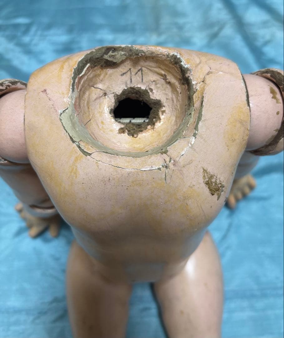 アンティークビスクドール ボディ　初期のジュモー　ポートレート　トリステ