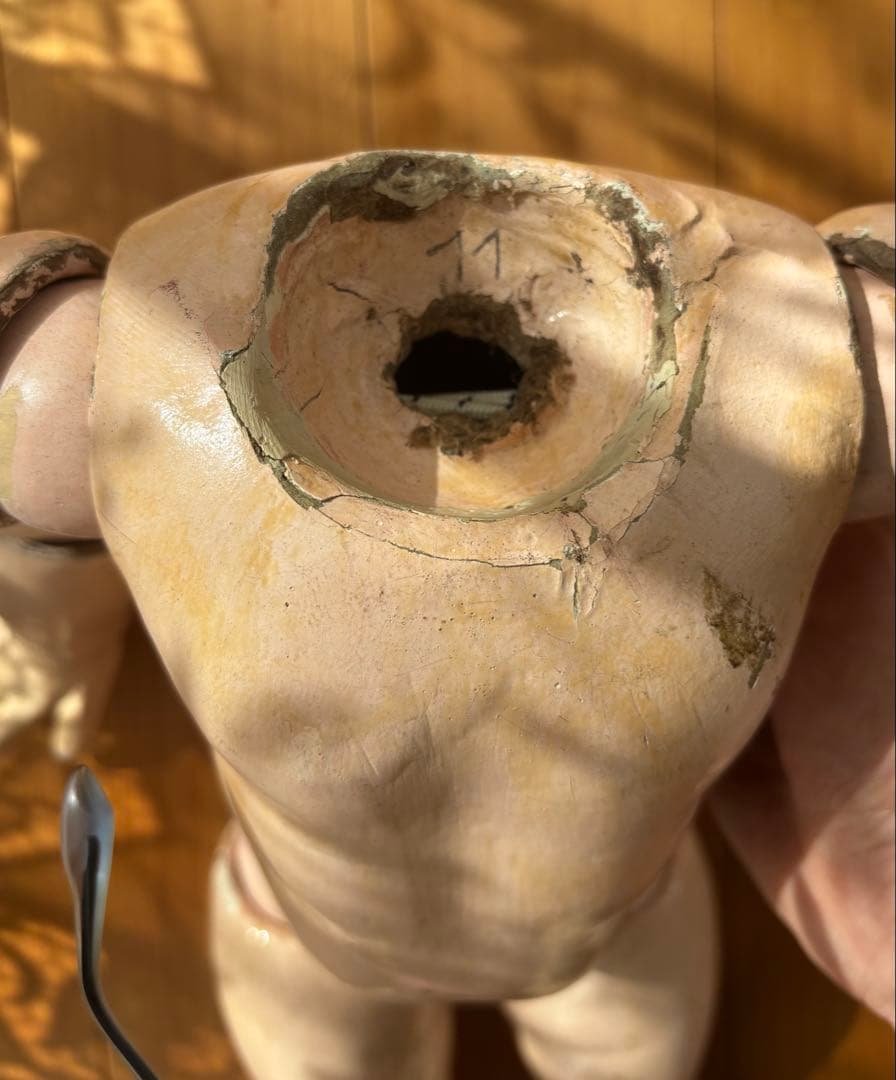 アンティークビスクドール ボディ　初期のジュモー　ポートレート　トリステ