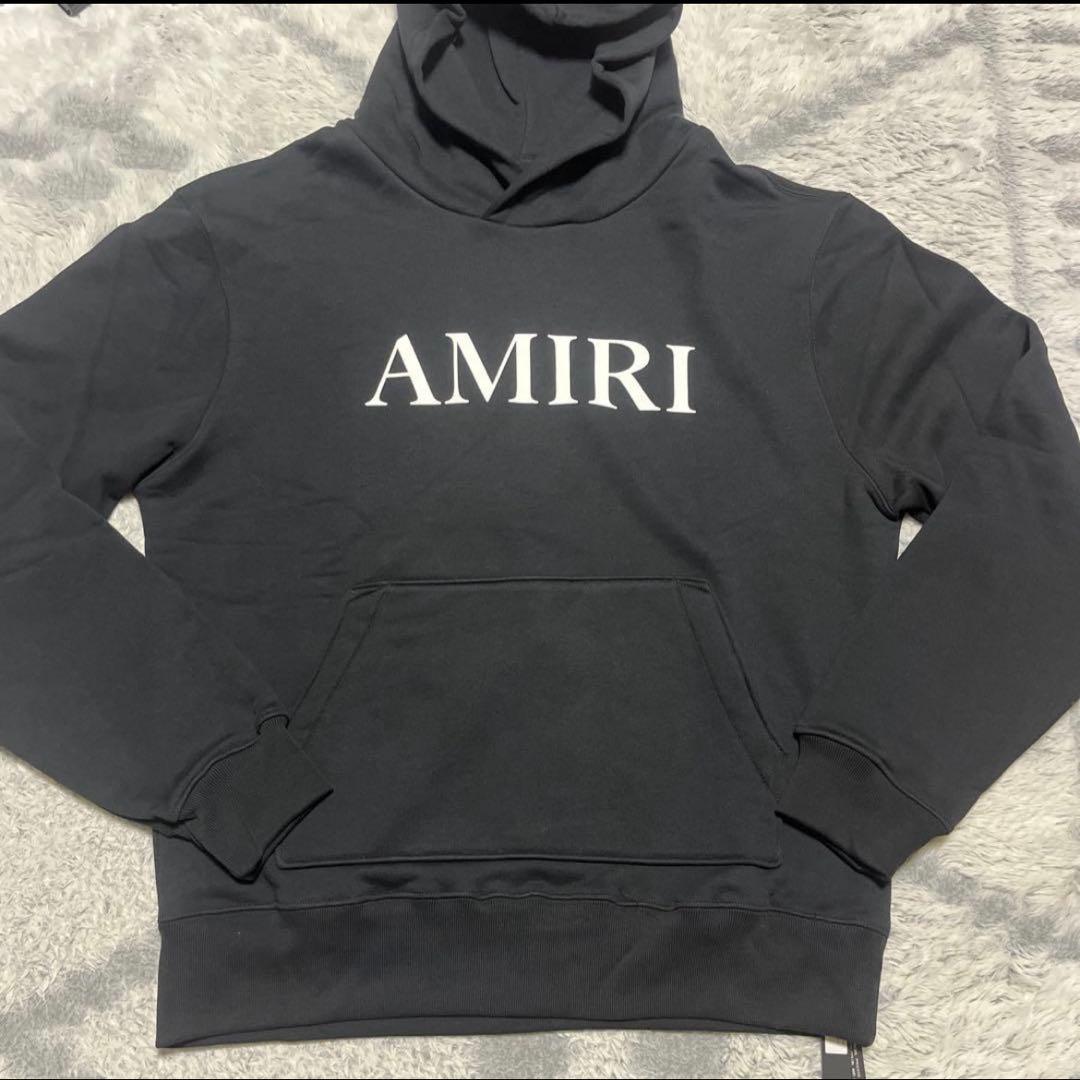 AMIRI ブラック フード付きパーカー
