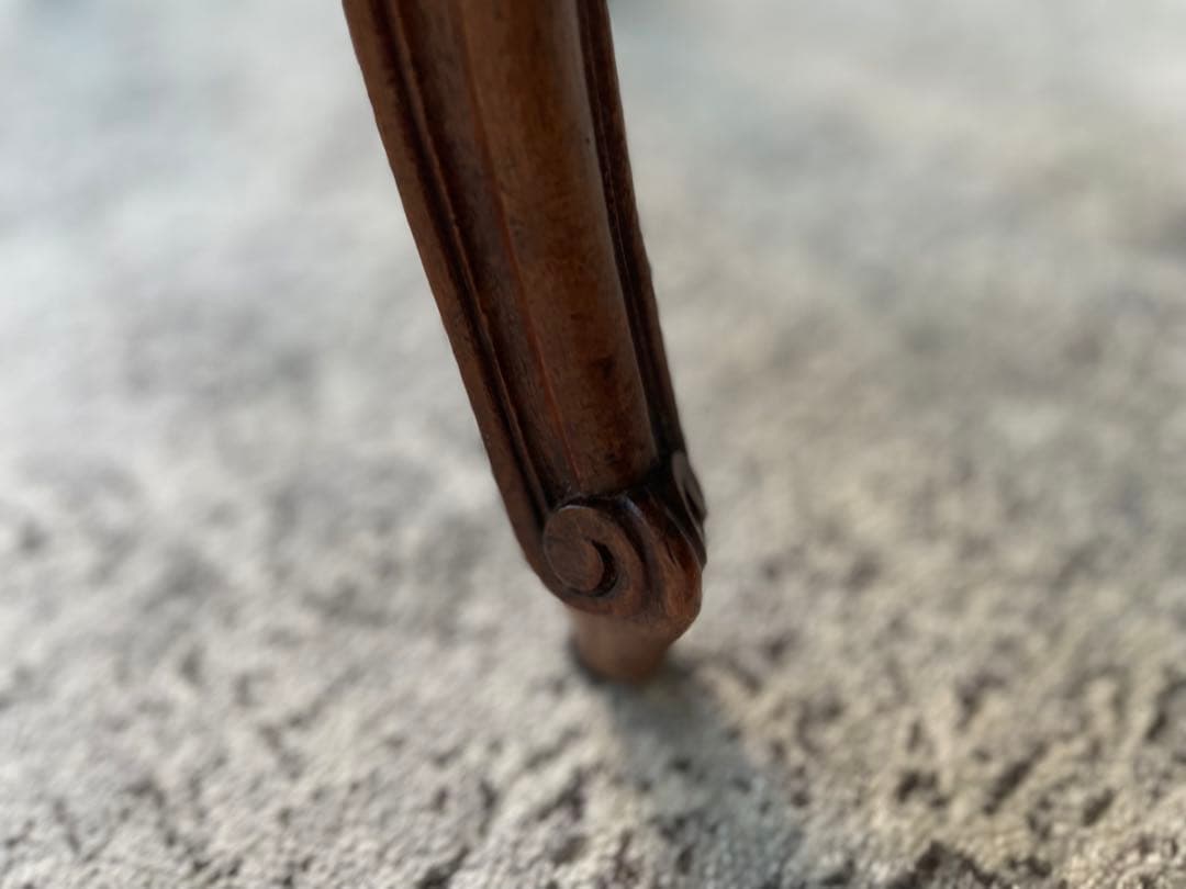 バルーンバックチェア フランス製 アンティーク 布張替済