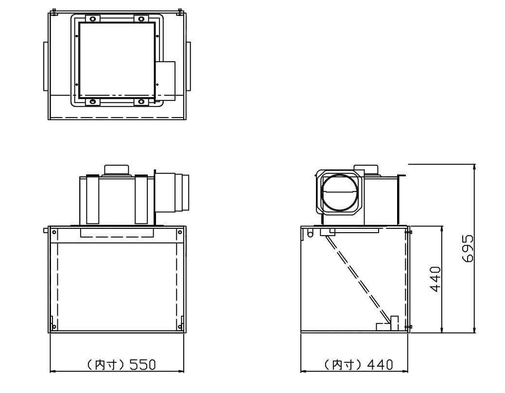 塗装ブース OKADEN BOOTH PRO. 静音シロッコファン お洒落な合板