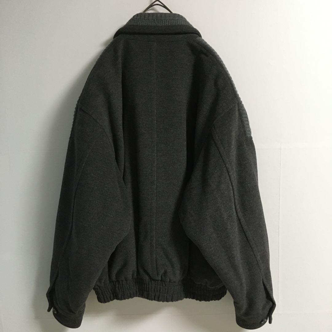 レトロ 古着 ショールカラー ウールジャケット メンズL 日本製 90s