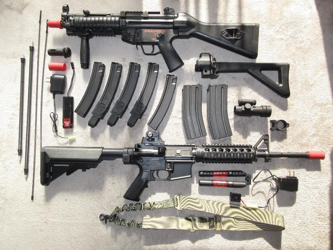良好品 2本セット 次世代SOPMOD M4 & RAS MP5 サバゲー