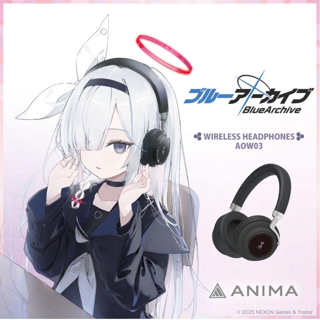 ANIMA PLANA ワイヤレスヘッドフォン AOW03