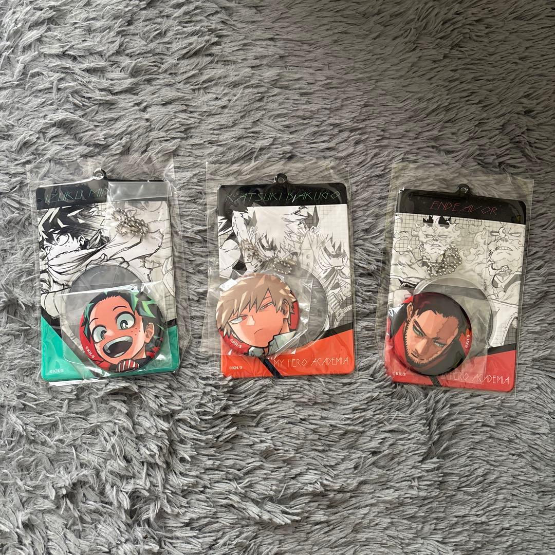 ヒロアカ　缶バッジ&特製ホルダー