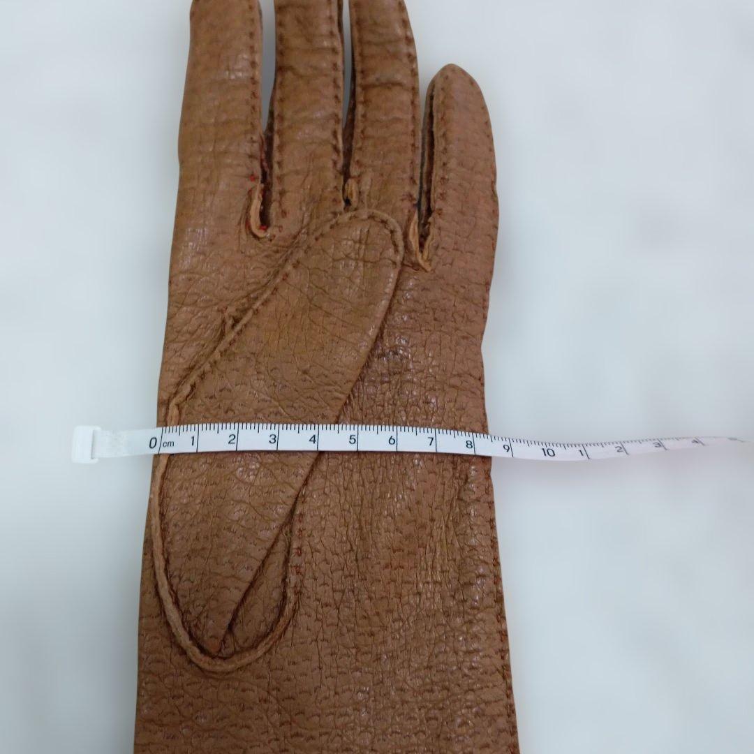 値下げ　ペッカリー製手袋　英国製ビンテージ