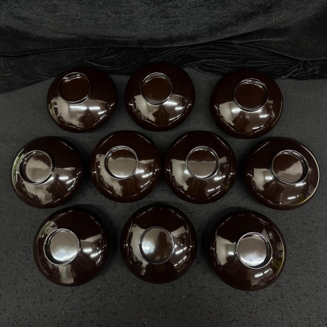 木製漆塗 蒔絵 吸物椀５客 時代物 輪島塗 漆器　葉っぱ　カタツムリ共箱