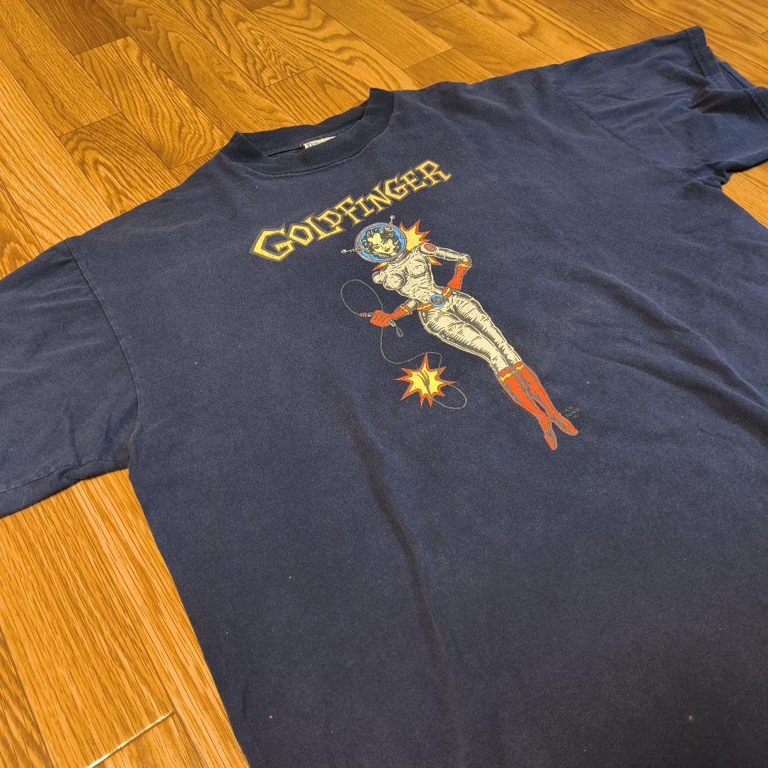 80s 90s ビンテージ GOLD FINGER ロックT バンドT XL