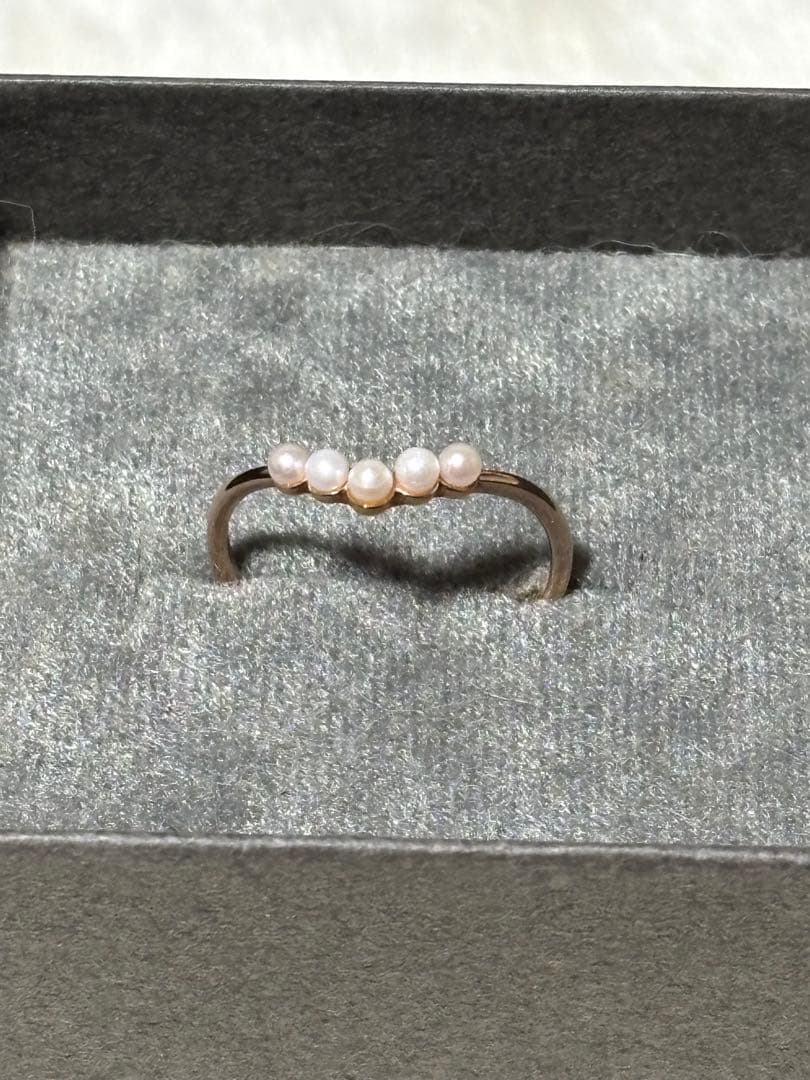 ジュエッテ　K10 パールリング　13号