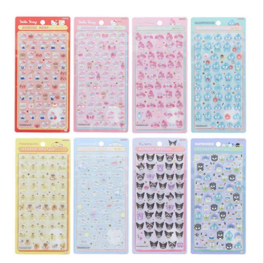 ぺ*け様 新商品　正規品　サンリオ　ボンボンドロップシールmini ミニ ステッ