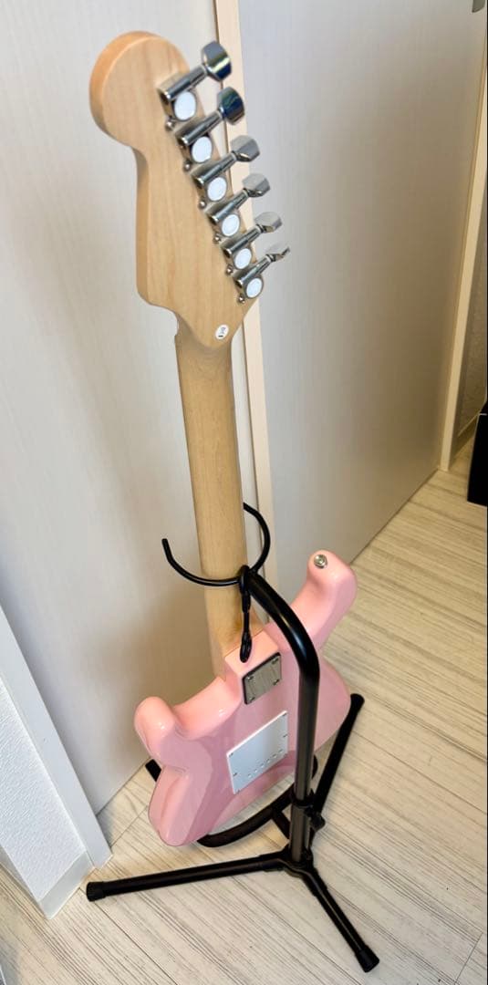 ギター PLAYTECH ST250 Maple Pink